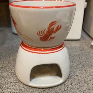 Crate & Barrel ceramic butterwarmer